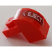LEGO Red Slope 1 x 2 x 1.3 Curved with Plate with &#039;EJECT&#039; left Sticker (6091)
