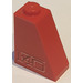 LEGO Red Slope 1 x 2 x 2 (65°) with &#039;F40&#039; on Right Side Sticker (60481)