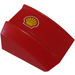 LEGO Red Slope 1 x 2 x 2 Curved with Shell Logo (Model Right) Sticker (30602 / 47904)