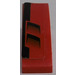 LEGO Red Slope 1 x 3 Curved with Black Air Inlets and Black Stripe Model Right Side Sticker (50950)