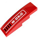 LEGO Rood Helling 1 x 4 Gebogen met &#039;8-060&#039; en Vents (Rechts) Sticker (11153 / 61678)