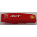LEGO Red Slope 1 x 4 Curved with Shell Logo, &#039;acer&#039;, &#039;MAHLE&#039;, &#039;OMR&#039;, &#039;SKF&#039; and &#039;brembo&#039; (Model Right) Sticker (11153)