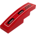 LEGO Red Slope 1 x 4 Curved with Vents (Right) Sticker (11153)