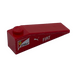 LEGO Rosso Pendenza 1 x 4 x 1 (18°) con &#039;FIAT&#039;, Puma e Scuderia Ferrari Logos (Both Lati) Adesivo (60477)