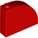 LEGO rouge Pente 1 x 4 x 3 Incurvé (65734)
