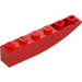 LEGO Red Slope 1 x 6 Curved Inverted (41763 / 42023)