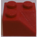 LEGO rot Steigung 2 x 2 (45°) Doppelt Concave (Glatte Oberfläche) (3046)