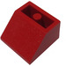 LEGO Red Slope 2 x 2 (45°) Inverted with Solid Round Bottom Tube