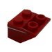 LEGO Red Slope 2 x 2 (45°) Inverted with White Stripe (Model Left) Sticker with Flat Spacer Underneath (3660)