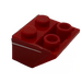 LEGO rouge Pente 2 x 2 (45°) Inversé avec blanc Stripe (Model La gauche) Autocollant avec entretoise plate en dessous (3660)