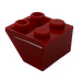 LEGO Red Slope 2 x 2 (45°) Inverted with White Stripe (Model Right) Sticker with Flat Spacer Underneath (3660)