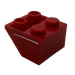 LEGO Red Slope 2 x 2 (45°) Inverted with White Stripe (Model Right) Sticker with Flat Spacer Underneath (3660)