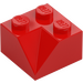 LEGO Red Slope 2 x 2 (45°) with Double Concave (Rough Surface) (3046 / 4723)