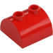 LEGO Red Slope 2 x 2 Curved with 2 Studs on Top (30165)