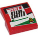 LEGO rouge Pente 2 x 2 Incurvé avec &#039;488 GTE&#039; (La gauche) Autocollant (15068)