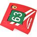 LEGO Red Slope 2 x 2 Curved with 63 SCUDERIA CORSA right Sticker (15068)