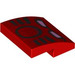 LEGO rot Steigung 2 x 2 Gebogen mit Bionicle Gesicht (15068 / 102087)