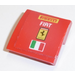 LEGO Rood Helling 2 x 2 Gebogen met &#039;PIRELLI&#039;, &#039;FIAT, &#039;Ferrari&#039; logo, Italian Vlag Sticker (15068)
