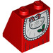 LEGO rouge Pente 2 x 2 x 2 (65°) avec Mrs. Claus Apron avec Holly avec tube inférieur (3678 / 18125)