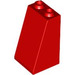 LEGO Red Slope 2 x 2 x 3 (75°) Hollow Studs, Rough Surface (3684 / 30499)