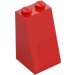 LEGO Red Slope 2 x 2 x 3 (75°) (Solid Studs) (98560)