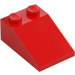 LEGO Red Slope 2 x 3 (25°) with Rough Surface (3298)