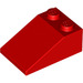 LEGO rot Steigung 2 x 3 (25°) mit rauer Oberfläche (3298)