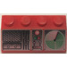 LEGO Rood Helling 2 x 4 (45°) met Radar Console met ruw oppervlak (3037)