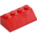 LEGO Red Slope 2 x 4 (45°) with Rough Surface (3037)