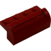 LEGO Rood Helling 2 x 4 x 1.3 Gebogen met Lucht Intake (Rechtsaf) Sticker (6081)