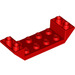 LEGO rot Steigung 2 x 6 (45°) Doppelt Invertiert mit Open Center (22889)