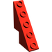 LEGO Rood Helling 3 x 1 x 3.3 (53°) met Studs Aan Helling (6044)