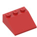LEGO Rood Helling 3 x 3 (25°) (4161)