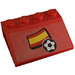 LEGO Red Slope 3 x 4 (25°) with Spain Flag and Football Sticker (3016)