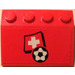 LEGO Red Slope 3 x 4 (25°) with Swiss Flag and Football Sticker (3297)