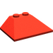 LEGO Rood Helling 3 x 4 Dubbele (45° / 25°) (4861)