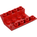 LEGO Red Slope 4 x 4 (45°) Double Inverted with Open Center (2 Holes) (4854 / 72454)