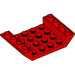 LEGO Red Slope 4 x 6 (45°) Double Inverted with Open Center without Holes (30283)