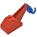 LEGO Red Slope 45° 2 x 3 x 1.3 Double with Blue Hook