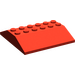 LEGO Rood Helling 6 x 6 (25°) Dubbele (4509)