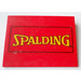 LEGO Red Slope 6 x 8 (10°) with &#039;SPALDING&#039; Sticker (4515)