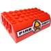LEGO Rood Helling 6 x 8 x 2 Gebogen Dubbele met &quot;Brand DEPT&quot; (45411)