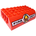 LEGO Rood Helling 6 x 8 x 2 Gebogen Dubbele met &quot;Brand DEPT&quot; (45411 / 45953)