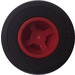 LEGO Rojo Small Wheel With Slick Tyre