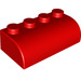 LEGO Red Soft Brick 2 x 4 with curved top (50855)