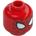 LEGO Red Spider-Man Minifigure Head (Recessed Solid Stud) (3626 / 74384)