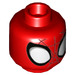 LEGO rot Spider-Man Minifigure Kopf (Einbau-Vollbolzen) (3626 / 84824)