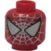 LEGO rot Spiderman Kopf (Sicherheitsbolzen) (3626)