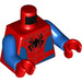 LEGO Red Spidey with Black Spider Logo Minifig Torso (973 / 76382)