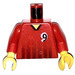 LEGO rot Sport Torso Player Nr.9 (973)